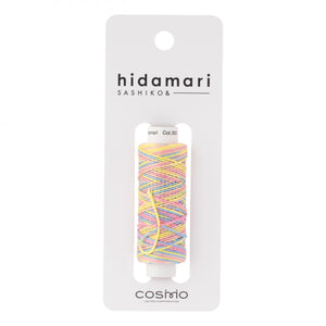 Hidamari Sashiko Variegated Thread Cotton Rainbow Sorbet #303 - Cosmo Lecien Japan