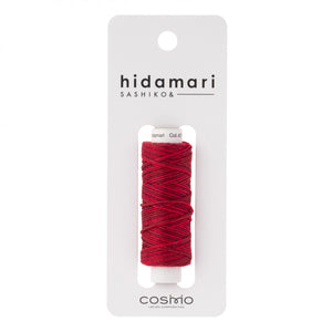 Hidamari Sashiko Variegated Thread Cotton Cranberry Red #401 - Cosmo Lecien Japan