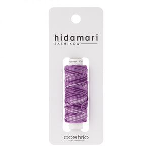 Hidamari Sashiko Variegated Thread Cotton Blueberry Yogurt #403 - Cosmo Lecien Japan