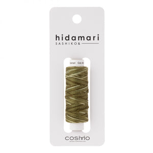 Hidamari Sashiko Variegated Thread Cotton Forest Moss #404 - Cosmo Lecien Japan