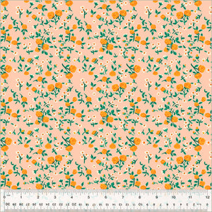 Mousy Floral Blush Heather Ross by Hand Fat Quarter - Windham Fabrics