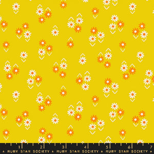 Baby Flowers Golden Hour (FQ) - Juicy by Melody Miller Ruby Star Society Fabrics