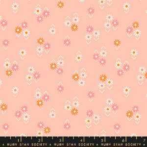 Baby Flowers Peach - Juicy by Melody Miller Ruby Star Society Fabrics