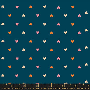 Hearts Galaxy (FQ) - Juicy by Melody Miller Ruby Star Society Fabrics