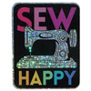 Sew Happy Sticker - My Beste Quilt Co