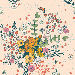 Marigold Heartfelt Reflection - Maureen Cracknell Art Gallery Fabrics