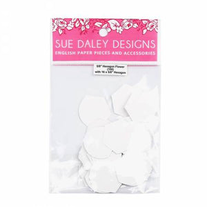 5/8” Hexagon Flower Petal Papers (100) - Sue Daley