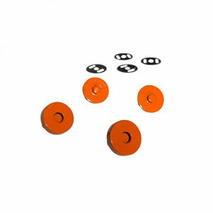 Coloured Magnetic Snaps Orange - Sassafras Lane Designs