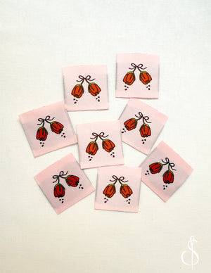 Minki Kim Tulip Woven Labels (8) - Minki Kim Sewing Illustration