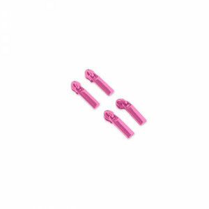 FOUR TULA PINK RECTANGLE ZIPPER PULLS PINK - SALLIE TOMATO