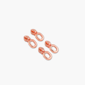 OVAL ZIPPER PULLS ROSE GOLD (4)  - SALLIE TOMATO