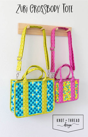 Zuri Crossbody Tote Pattern - Knot and Thread Design