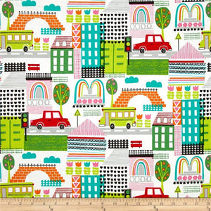 Everyday Eden Pretty City Natural - de Leon Group for Alexander Henry Fabrics