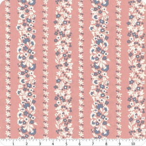 Liberty Denim Florals Topiary Stripe B - Riley Blake Designs