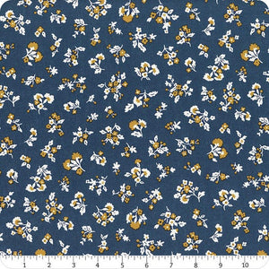 Liberty Denim Florals Tumbling Blooms A  - Riley Blake Designs