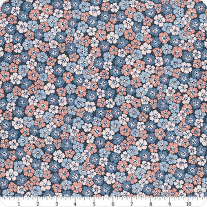 Liberty Denim Florals Spring Flourish A  - Riley Blake Designs