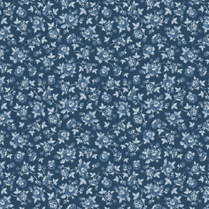 Lakeland Blues Dark Elegant Rose - Samantha Walker Poppie Cotton