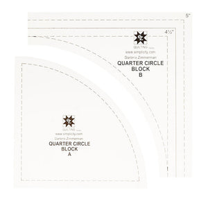 Drunkards Path Quarter Circle Ruler Set - EZ Quilting