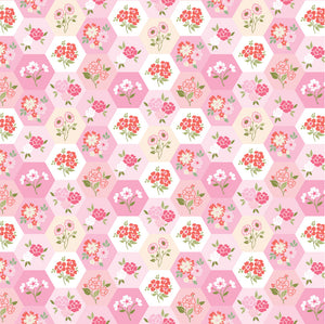 Good Day Pink Rosy Cheeks (FQ) - Lori Woods Poppie Cotton