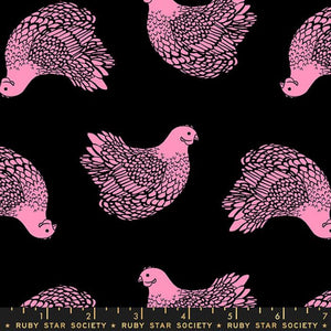 Backyard Chicken Pink (FQ) - Sarah Watts for Ruby Star Society