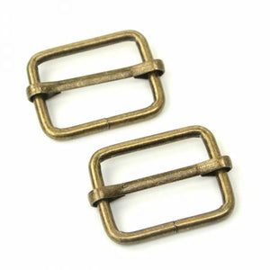 Antique Brass Slider Buckles 1” - Sallie Tomato