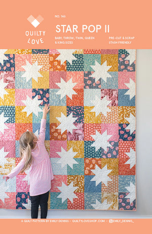 Star Pop 2 Quilt Pattern - Quilty Love from Emily Dennis