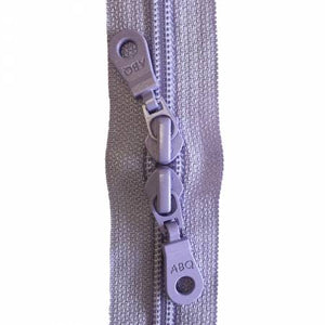 Zipper 30” Purple Heather Double Pull - ABQ Designs