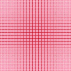 Hello Spring Pink Plaid Fat Quarter - Meags and Me for  Clothworks