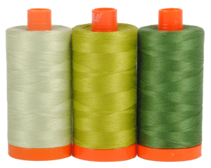 Aurifil Boxed Set -Dolomite Green Cotton Thread 3 x Large Spools