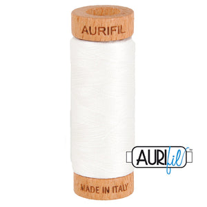 White Aurifil Cotton Thread (2024)
