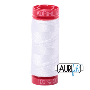 White Aurifil Cotton Thread (2024)