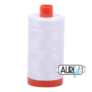 White Aurifil Cotton Thread Large Spool (2024)