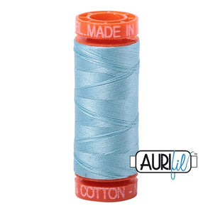 Light Grey Turquiose Aurifil Cotton Thread (2805)