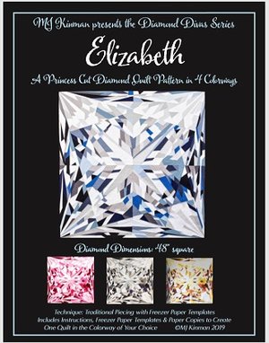 ELIZABETH Pink Diamond Quilt Kit bundle