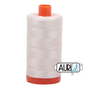 Silver White Aurifil Cotton Thread Large Spool (2309)