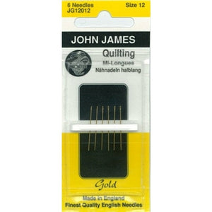 John James Gold Quilting needles sz12