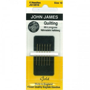 John James Gold Quilting needles sz10