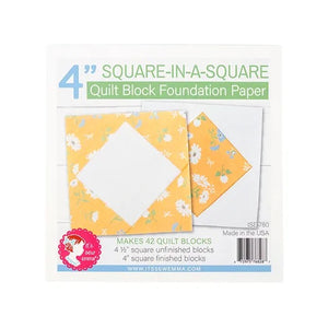 Square in a Square 4 Inch Foundation Paper - It’s Sew Emma