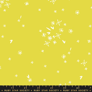 First Light Citron Tiny Flowers - Collaborative Collection RSS