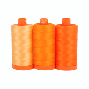 Aurifil Boxed Set - Tuscany Orange Cotton Thread 3 x Large Spools