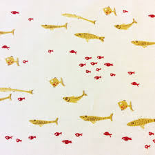Mendocino School of Fish White - Heather Ross