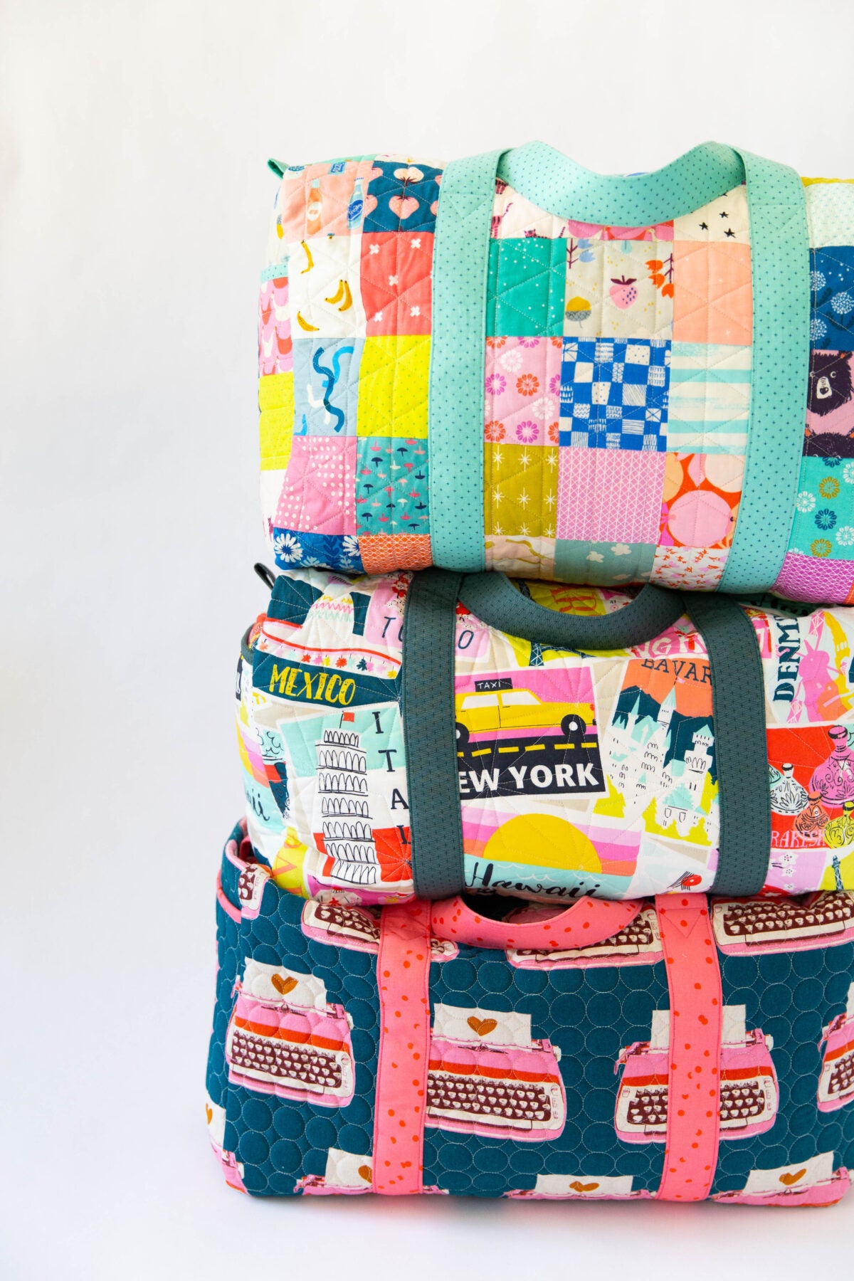 Patchwork Duffle Pattern - Knot and Thread Design – Rainbow Stash