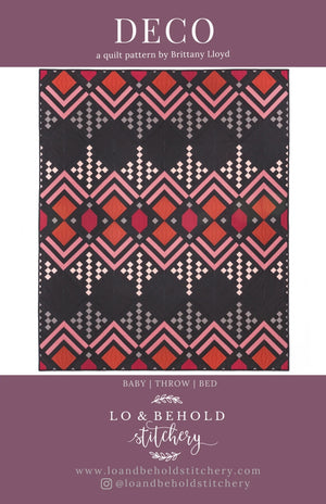 Deco Quilt Pattern - Lo and Behold Stitchery