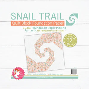 Snail Trail 12 Inch Foundation Paper - It’s Sew Emma