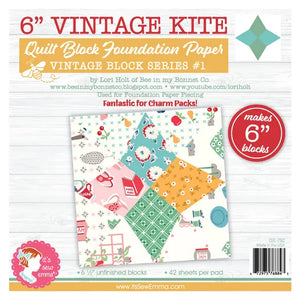 Vintage Kite 6 Inch Foundation Paper - It’s Sew Emma