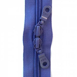 Zipper 30” Dusted Periwinkle Double Pull - ABQ Designs