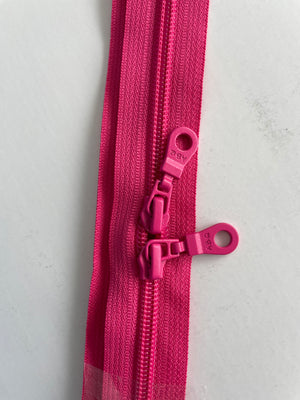 Zipper 30” Fandango Pink Double Pull - ABQ Designs