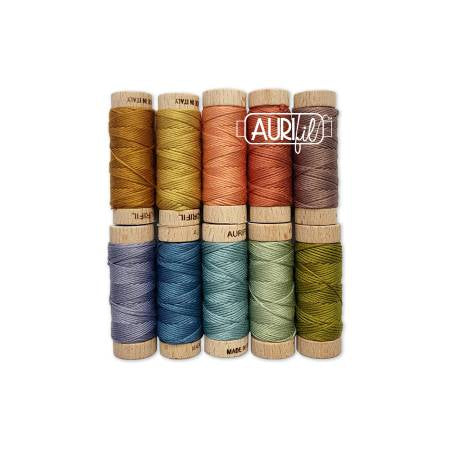 Aurifil Cotton Floss Boxed Set - Little Quaker ABC Sampler Thread 10 x Small Spools