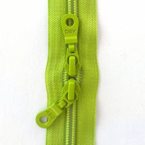 Zipper 30” Lime Green Double Pull - ABQ Designs