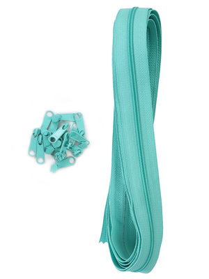 Zippers By The Yard Turquoise - By Annie